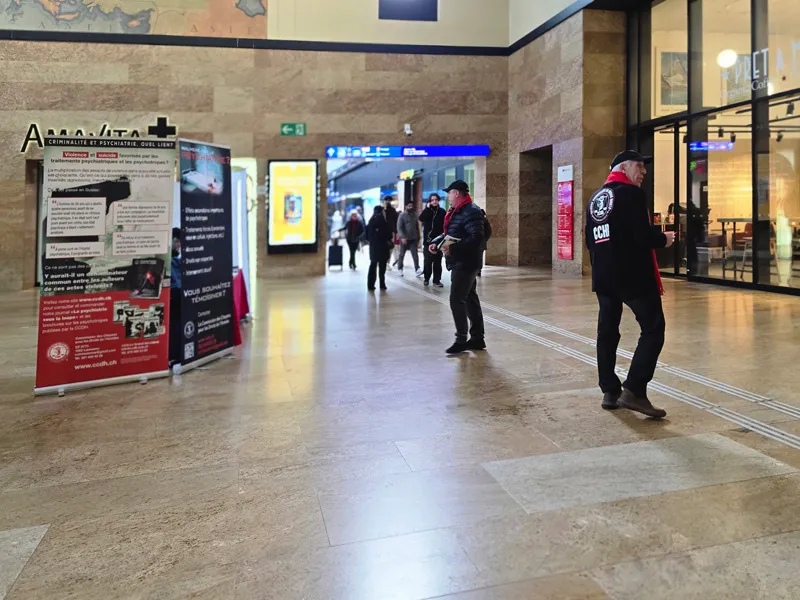 information de la CCDh à la gare Cornavin janvier 2026